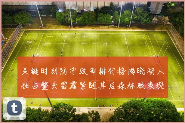 关键时刻防守效率排行榜揭晓湖人独占鳌头雷霆紧随其后森林狼表现不俗